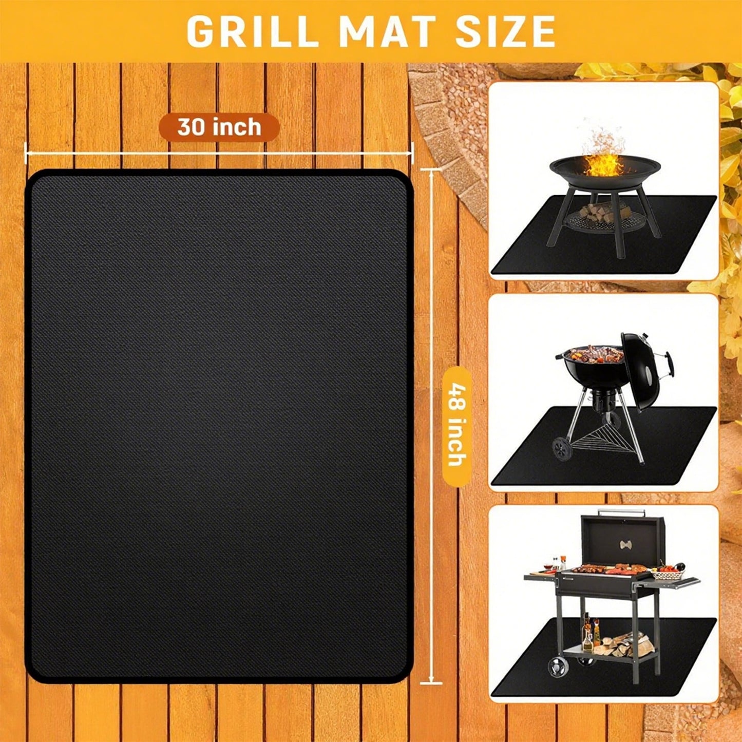 Under Grill Mats for Outdoor Grill
