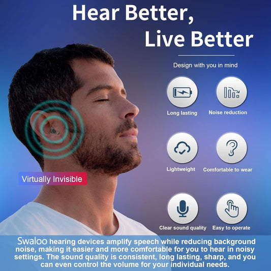 Invisible Hearing Aid: Crystal Clear Sound & All-Day Comfort