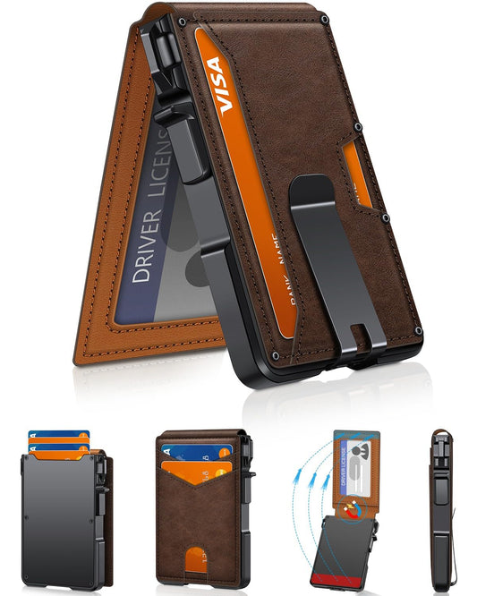 Pop-Up Wallet: Instant Access & RFID Protection