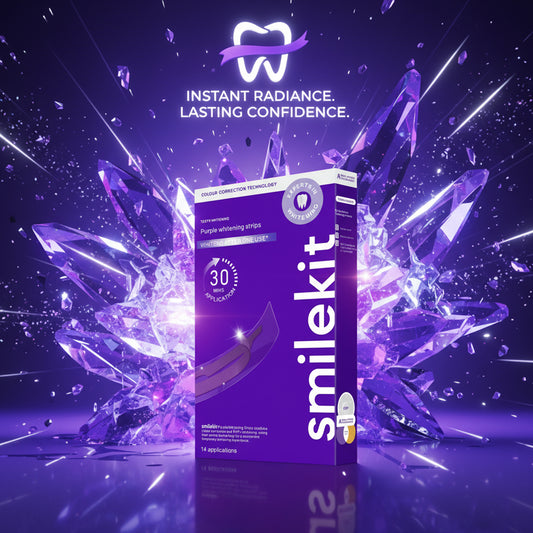 V34 Whitening Strips: Instant Color Correction for Sensitive Teeth