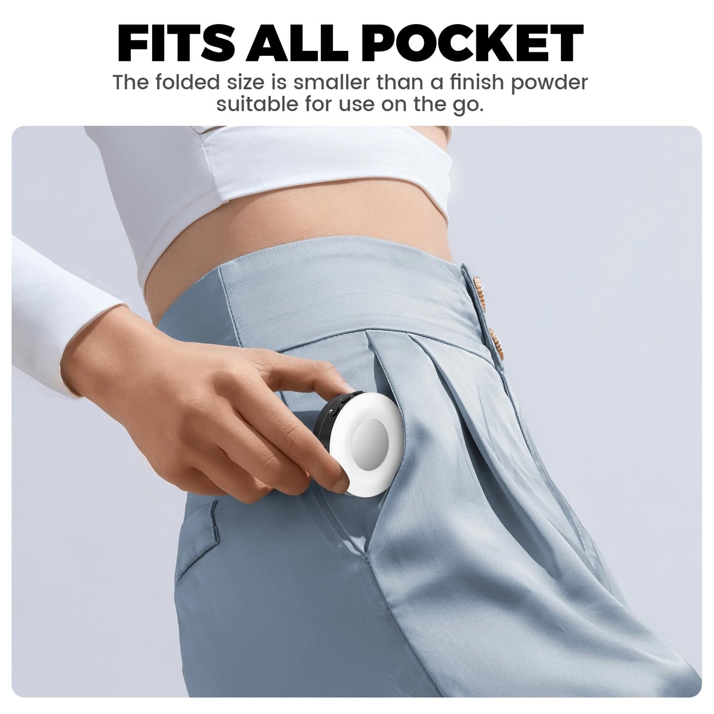 Portable Phone Ring Light for Video Recording,Selfie Light for iPhone（Black）